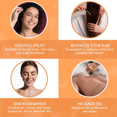 Kanzy Jojoba Oil Organic Cold Pressed 120Ml - 100% Pure Jojoba Oil for Hair, Nails, Eyelash & Eyebrow Growth - Vegan & Cruelty Free Jojoba Oil for Skin, Face & Body as Carrier, Massage Oil