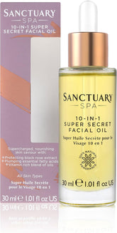 Spa Facial Oil, 10-In-1 Super Secret Facial Oil, Infused with Black Rose, Vegan, 30 Ml