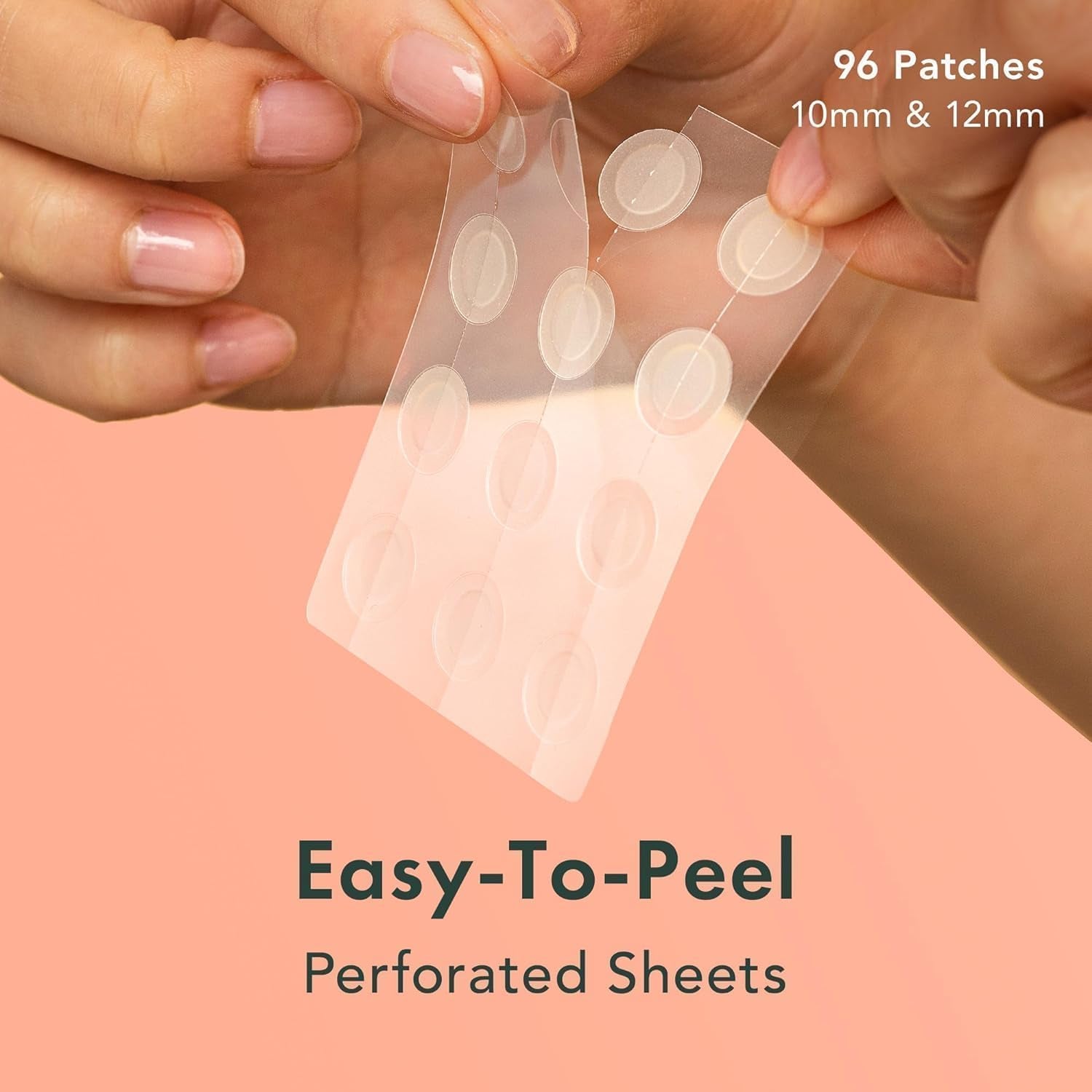 Pimple Patches, Miracle Invisible Spot Cover - Korean Skincare, Hydrocolloid Acne Spot Treatment Patch, Face Stickers, Vegan & Cruelty Free, 2 Sizes (96 Patches)