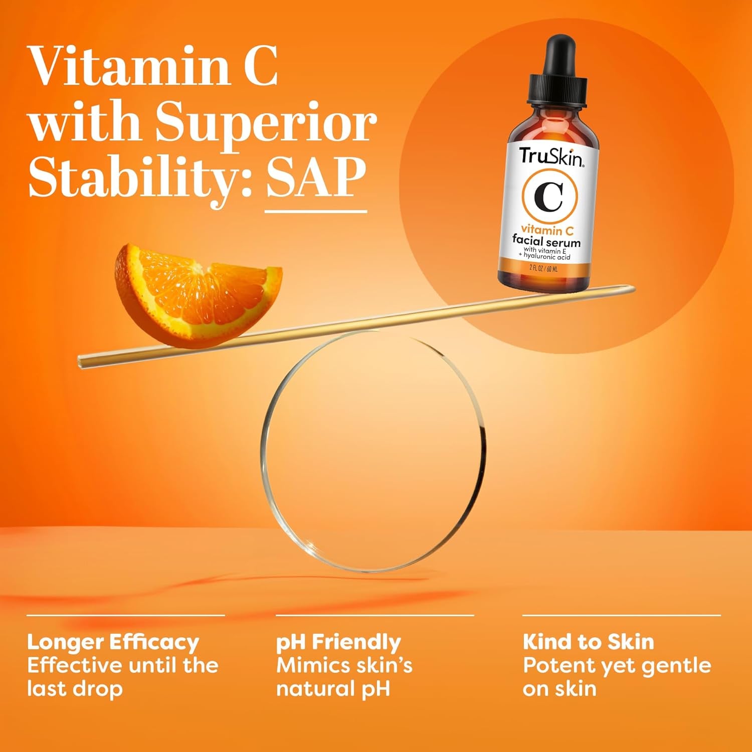 Vitamin C Serum for Face – anti Aging Face Serum with Vitamin C, Hyaluronic Acid, Vitamin E – Brightening Serum for Dark Spots, Even Skin Tone, Eye Area, Fine Lines & Wrinkles, 2 Fl Oz 60 Ml